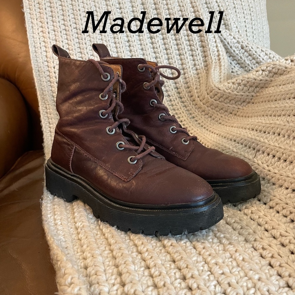 Madewell Rayna Leather boots Size 7